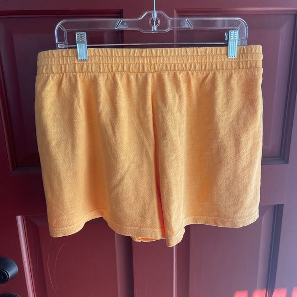 NWT Old Navy bright yellow terry cotton high rise shorts with 2 pockets - Picture 4 of 9